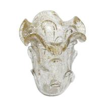 Vaso Murano Relevos em Curvas Decorativos Luxo