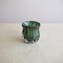 Vaso Murano Verde com Dourado (P) Vaso Murano Verde com Dourado (P)