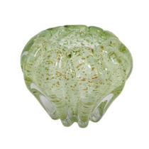 Vaso Murano Verde Menta Sinais Dourado Finos Lapidados Vaso Murano Verde Menta Sinais Dourado Finos Lapidados