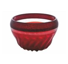 Vaso Murano Vermelho Redondo Alta Decoração Luxo