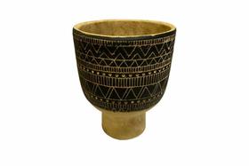 Vaso nicol preto e bege etnico g Vaso nicol preto e bege etnico g