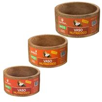 Vaso Nutricoco Nº1 2 3 Plantas Flor Sustentável Fibra Coco