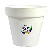 Vaso Okla Bari Branco para Jardim - 2,4L Vaso Okla Bari Branco para Jardim - 2,4L