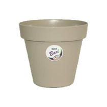 Vaso Okla Bari Cinza Taupe para Jardim - 2,4L