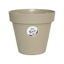 Vaso Okla Bari Cinza Taupe para Jardim - 3L