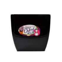 Vaso Okla Oxford Quadrado Preto para Jardim - 3L