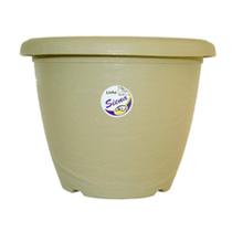 Vaso Okla Siena Cinza Taupe para Jardim - Tamanho 3 Vaso Okla Siena Cinza Taupe para Jardim - Tamanho 3