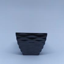 Vaso Ondulado Quadrado Decorativo