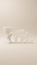 Vaso Orando + Palavra Fé 3D Decoração Religiosa Vaso Orando + Palavra Fé 3D Decoração Religiosa