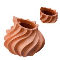 Vaso Orgânico Para Arranjos ou Decoração Salas, Escritórios e Mesa em Poli Resina Leve e Resistente Vaso Orgânico Para Arranjos ou Decoração Salas, Escritórios e Mesa em Poli Resina Leve e Resistente