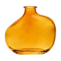 Vaso Organics 11cm x 10cm x 5,5cm Âmbar Vidro Wolff Vaso Organics 11cm x 10cm x 5,5cm Âmbar Vidro Wolff