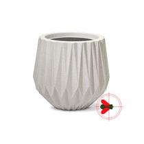 Vaso Origami Redondo 22 Cimento Vaso Origami Redondo 22 Cimento