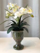 Vaso orquídeas branca - Estofados Marquetti