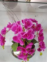 Vaso Orquídeas rosa pink siliconadas Vaso Orquídeas rosa pink siliconadas