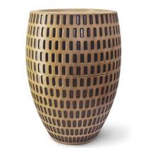 Vaso Oval Maia 30cm Decorativo Envelhecido Elegante Moderno - Nutriplan