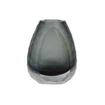 Vaso Oval Vidro Murano Italiano 17x14cm Pequeno Fino Acabamento