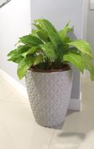 vaso para decoração plantas naturais artificiais em polietileno tipo coluna redondo