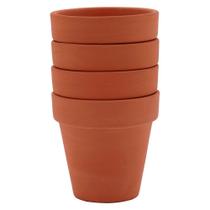 Vaso para Flor Terracota Natural Clay Home&Co 6x6cm 4 Peças Vaso para Flor Terracota Natural Clay Home&Co 6x6cm 4 Peças