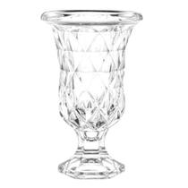 Vaso para Flores com Pé de Vidro Diamond