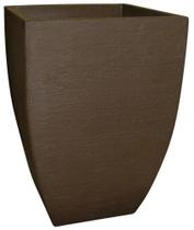 Vaso para Jardim Quadrado 45 cm Café Astra - Japi