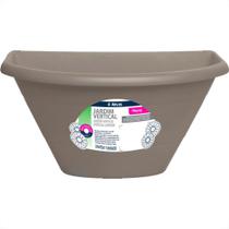 Vaso Para Jardim Vertical Atlas Primafer Plastico Cinza - Pr6151-1