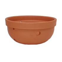 Vaso para Orquídeas Boa Nova Cerâmica Natural - Tamanho G