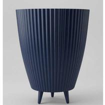 Vaso para Planta Canelado 34x26 Coluna Decorativo Jardim Sala Moderno Resistente