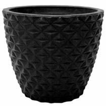 Vaso para Planta e flores Cone Diamante 3D Decoração Casa e Jardim 35x40 em polietileno com proteção UV 30 litros