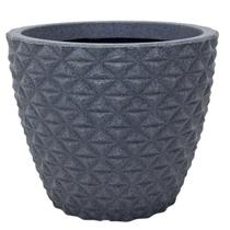 Vaso para Planta e flores Cone Diamante 3D Decoração Moderna Casa e Jardim 19 x 23 em polietileno