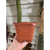 Vaso Para Planta Quadrado Mini Tradicional 0,55 Litros 11cm