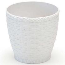 Vaso Para Planta Redondo Rattan De Plastico 300 ml 8cm