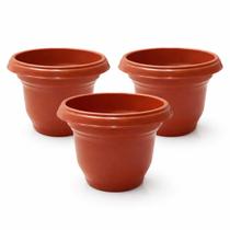 Vaso para Plantas 4,5 Litros Plástico Cerâmico Resistente Redondo Cachepot Jardim Suculentas Decorativo Vaso para Plantas 4,5 Litros Plástico Cerâmico Resistente Redondo Cachepot Jardim Suculentas Decorativo