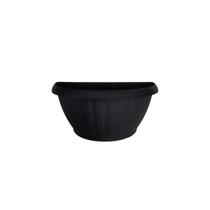 Vaso Para Plantas De Plástico Parede 820Ml 20X10X9Cm Preto - Ariplas