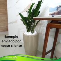 Vaso para Plantas Decorativo Coluna Romana Em Polietileno 47x33x21cm