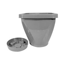 Vaso para Plantas Decorativo Quadrado Com Prato N13 Uninjet