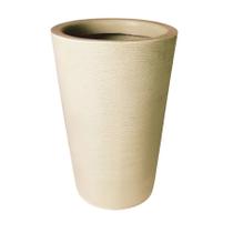 Vaso para plantas e flores decorativo Coluna Redondo Cone modelo grafiato Tamanho PP 28x23