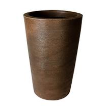 Vaso para plantas e flores decorativo Coluna Redondo Cone modelo grafiato Tamanho PP 28x23 Vaso para plantas e flores decorativo Coluna Redondo Cone modelo grafiato Tamanho PP 28x23