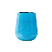 Vaso Para Plantas Ilhabela 30cm Azul Marmorizado - Afort