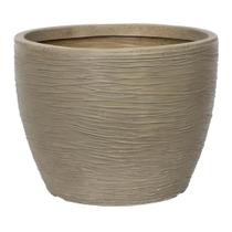Vaso Para Plantas Redondo Elba 27x32x26cm Pedra - Afort