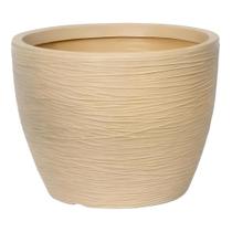 Vaso Para Plantas Redondo Elba 41cm Bege - Afort