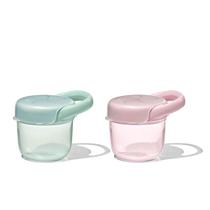Vaso para Snacks con Tapa OXO Tot Pack de 2, Opal y Blossom Vaso para Snacks con Tapa OXO Tot Pack de 2, Opal y Blossom
