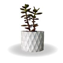 Vaso Para Suculenta Em Impressão 3d Pla-mármore 7cm - Ateliê Digital 3D