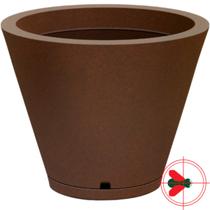 Vaso Petra Cone Nº30 Com Prato Ferrugem - Nutriplan