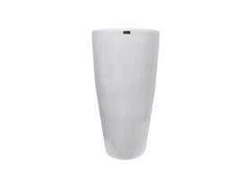 Vaso Pilão em Fibra de Vidro Branco P - Vaso&cor