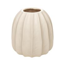 Vaso Pilar 15cm x 15cm x 17,5cm Branco Cerâmica Wolff