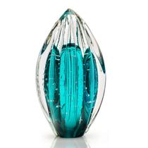 Vaso Pinha Em Cristal Murano Esmeralda - São Marcos 20cm Vaso Pinha Em Cristal Murano Esmeralda - São Marcos 20cm