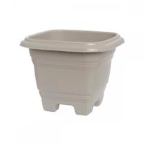 Vaso Pl.Quadrado N.28 Areia-9650