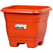 Vaso Pl.Quadrado N.28 Marrom-9450