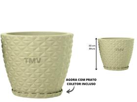 Vaso Planta Cone Decorativo Jardim Varanda Polietileno Cb- P--BEGE Vaso Planta Cone Decorativo Jardim Varanda Polietileno Cb- P--BEGE