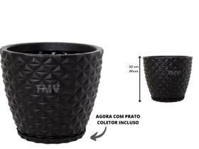 Vaso Planta Cone Decorativo Jardim Varanda Polietileno Cb- P--PRETO Vaso Planta Cone Decorativo Jardim Varanda Polietileno Cb- P--PRETO